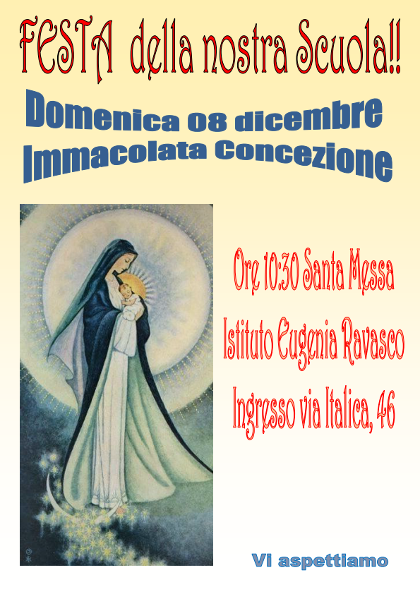 Festa Dell’Immacolata Concezione – Domenica 8 Dicembre 2019 – Istituto ...